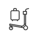 Luggage cart airport